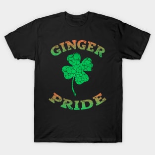 Ginger Pride Shamrock Irish Clover TShirt St Paddys Day Gifts T-Shirt